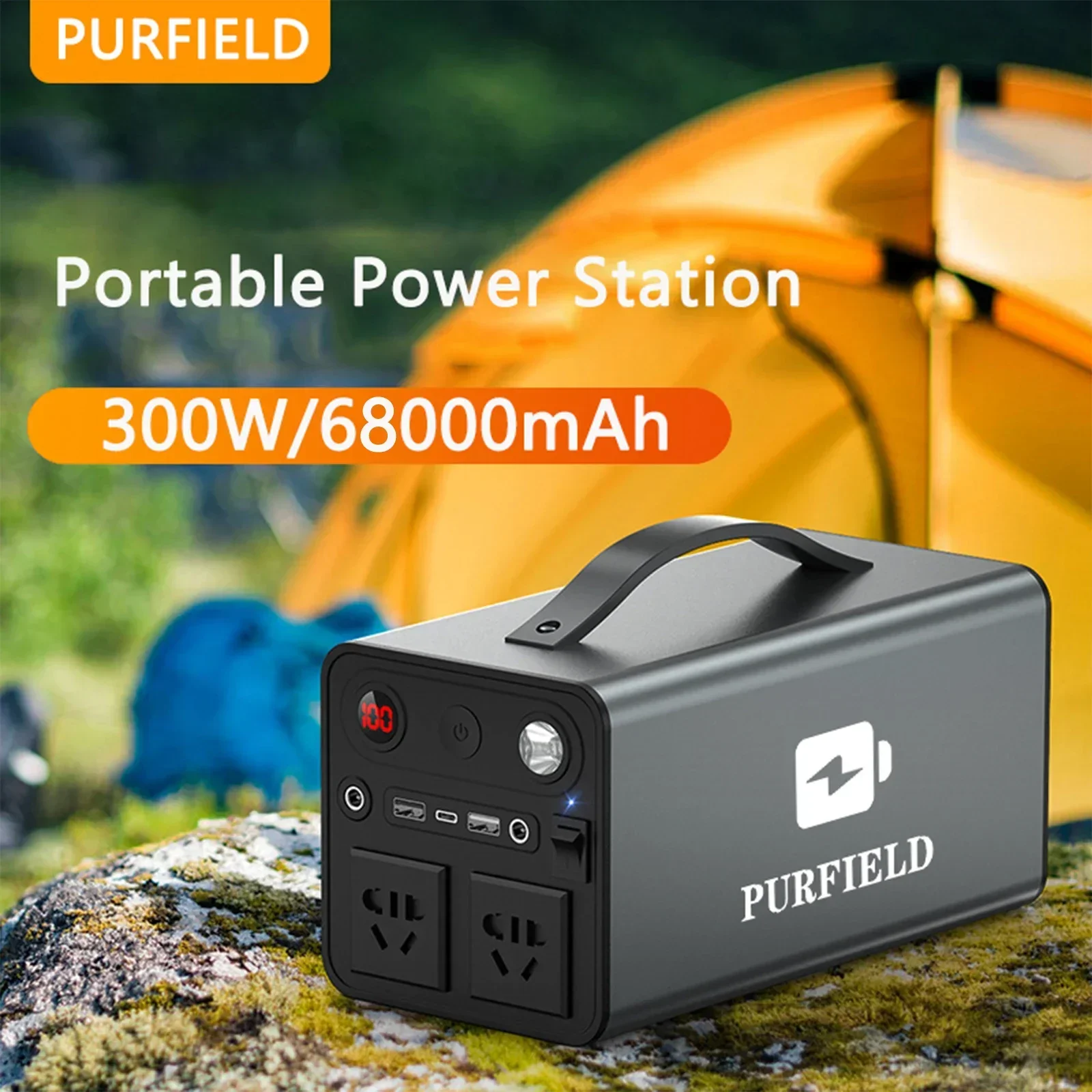 PURFIELD الطاقة المحمولة 68000 - مراجعة Ac Outdoor Power وسعره
