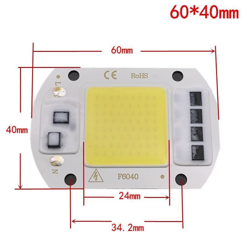 COB LED مصباح رقاقة التيار الم - مراجعة Ac Outdoor Power وسعره